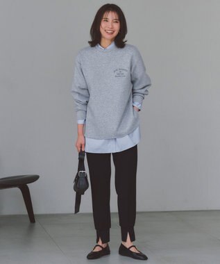 UNFILO L 【WEB限定カラー】コットン オーバーシャツ ブルー