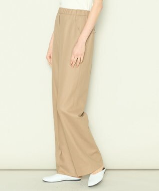 JOSEPH 【洗える】ボイルコットン　ワイドトラウザーズ Frozen Mocha