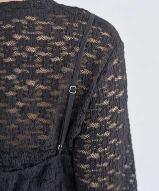 earth music&ecology SET2点カットレースプルオーバー＋ビスチェ Black