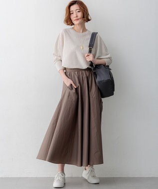 23区 【先行予約】シャイニーシアー ドルマン ニット アイボリー系