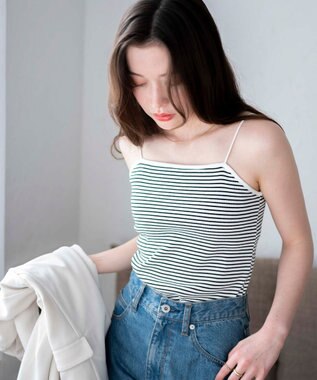 WEGO 【カップ付き/SMサイズ展開】なちゅ盛れカップインキャミ 柄1