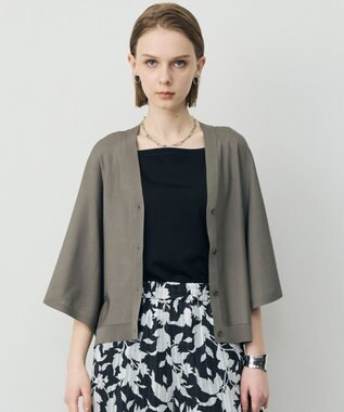 ICB L フライスリーブ Vネックカーディガン