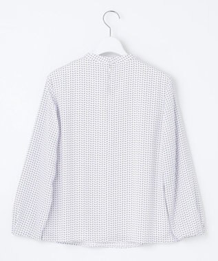 J.PRESS LADIES 幾何プリント ボウタイ カットソー ふじ色系5