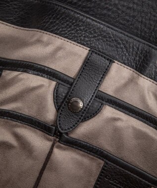 GOTAIRIKU 別注/日本製【PELLE MORBIDA×GOTAIRIKU】レザー フラップトートバッグ ブラック系