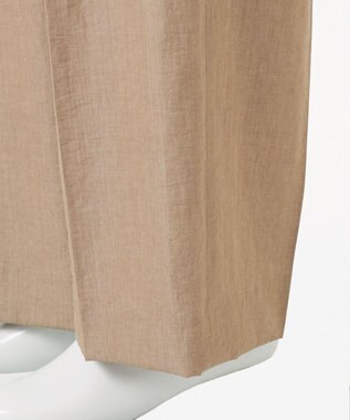 23区 【GOLD LABEL】ナチュラルシャンブレー タックパンツ ベージュ系
