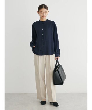 Green Parks ・ＥＬＥＮＣＡＲＥ　ＤＵＥ　バックプリーツブラウス Navy