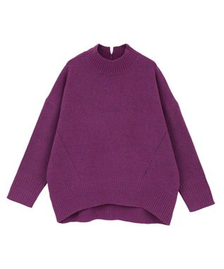AMERICAN HOLIC モックネックコクーンニットプルオーバー Purple