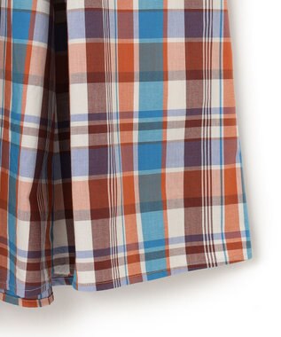 J.PRESS YORK STREET 【WOMEN】チェックフレアスカート ホワイト系3