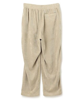 UNFILO MENS 【男女兼用】リラックス コーデュロイ ギャザーパンツ ベージュ