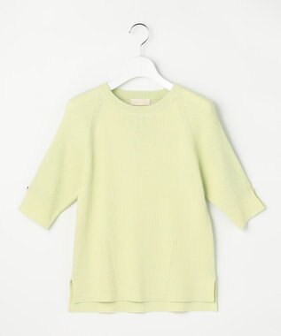 ANY SIS L コクーンスリーブ ニット ライム