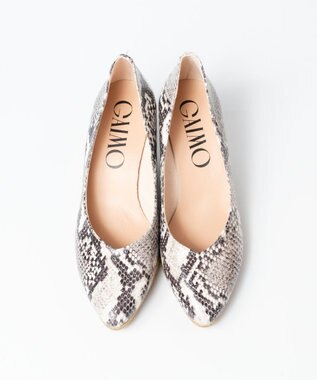 gaimo 【GAIMO/ガイモ】Vカットエスパドリーユパンプス パイソン