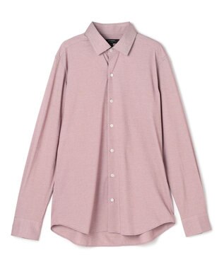 JOSEPH HOMME 【ストレッチ】ハイゲージコットンジャージー 　長袖レギュラーカラーシャツ ピンク系