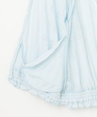 組曲 KIDS 【110-140㎝】【UVケア】オパールチェック パーカー サックスブルー系