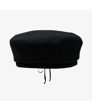 林八百吉商店 un chapeau  ツイードベレー チャコールブラック