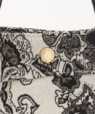 23区 ジャカードトート バッグ ブラック系