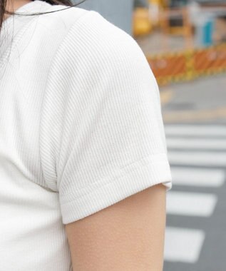 WEGO ヴィンテージライクレースアップT ホワイト