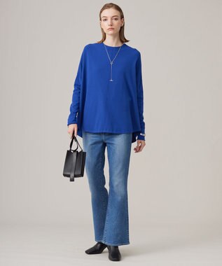 ICB 【洗える】 ヴィスコースワイド プルオーバー ロイヤルブルー系