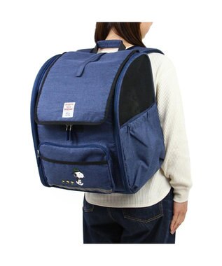 PET PARADISE スヌーピー 折畳み ハウス リュック 《ビーグルスカウト》 小型犬 ネイビー