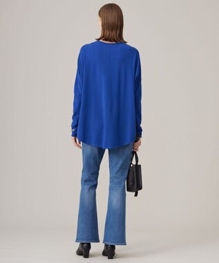 ICB 【洗える】 ヴィスコースワイド プルオーバー ロイヤルブルー系