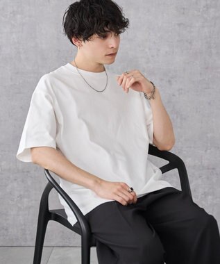 WEGO 【ユニセックス着用アイテム/綿100%/SMLXLサイズ展開】シルキーリッチヘビーコットンT ホワイト