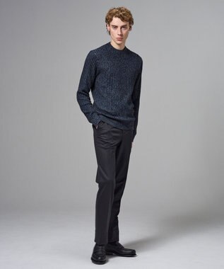 JOSEPH HOMME 【新柄】シルクバルキー クルーネックニット ネイビー系