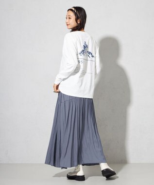 SHARE PARK LADIES 【UNISEX】吸水速乾 LMCバックプリントロングスリーブTシャツ（S・Mサイズ） ホワイト