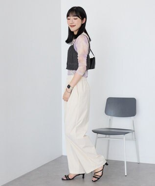 AMERICAN HOLIC ニュアンス柄プリントシアープルオーバー Purple