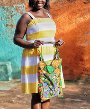 ROOTOTE 6471【直営店限定】LT.A4.アフリカ-トート-A　RICCIEVERYDAY 04：オレンジ・グリーン