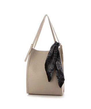 UNBILLION cachecache チェンジスカーフA4縦型トートバッグ ライトグレー