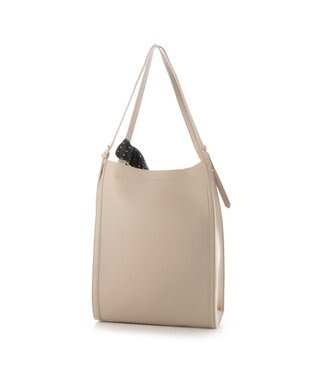 UNBILLION cachecache チェンジスカーフA4縦型トートバッグ ライトグレー