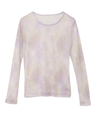 AMERICAN HOLIC ニュアンス柄プリントシアープルオーバー Purple