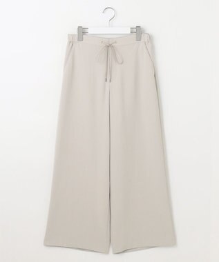 J.PRESS LADIES L 【洗える・吸水速乾・接触冷感・セットアップ対応】Light ジョーゼット ワイド パンツ ベージュ系