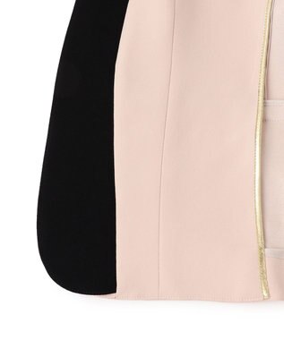BEIGE， 【セットアップ対応】CINDY / ダブルカラージャケット Nude x Black