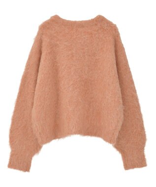 Green Parks 起毛シャギーカーディガン Pink