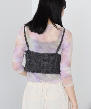 AMERICAN HOLIC ニュアンス柄プリントシアープルオーバー Purple