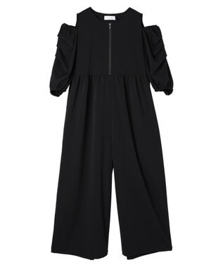 Green Parks ■ＥＳＣＡＲ　タックスリーブワイドオールインワン Black