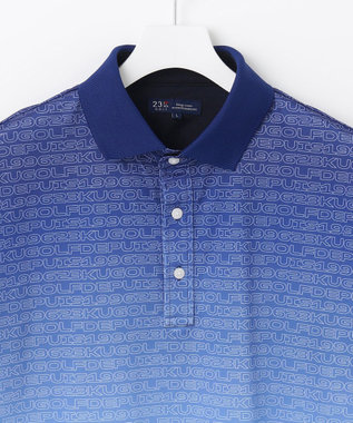 MEN】【UVケア/吸水速乾】グラデーションロゴ 半袖ポロシャツ / 23区