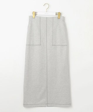 ANY SIS 【洗える】ラメ裏毛 スカート シルバー