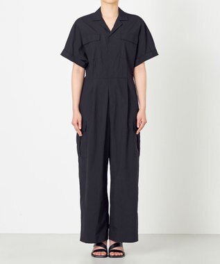 NAVE 【ReNAVE・洗える/撥水加工/接触冷感/UVケア/】ナイロンタスラン オールインワン ブラック系