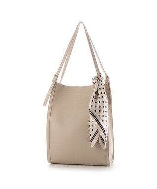 UNBILLION cachecache チェンジスカーフA4縦型トートバッグ ライトグレー