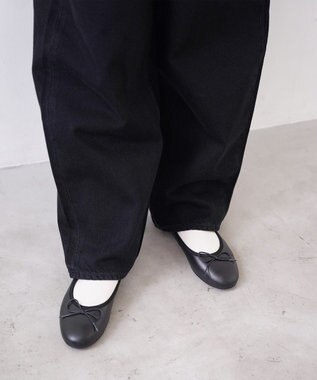 Pointer 日本製 本革バレエシューズ ブラック