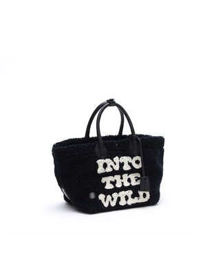 A.D.M.J. 【もこもこ】オスカー/コード刺しゅうキューブトート21cm(Dカン＋) PITCH BLACK