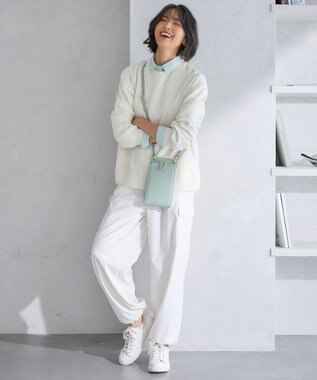 23区 L 【一部店舗限定/洗える】カラー スウェット エクリュ