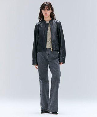 BEIGE， 【洗える・BAILA掲載】BUTLER / ストレッチベロアボートネックカットソー D.Sage