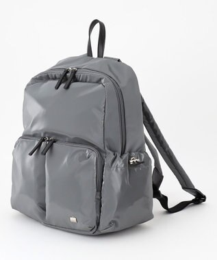 LA BAGAGERIE メタリックドロストポケット　リュックサック グレー