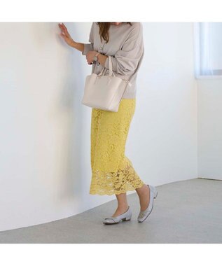 Riz raffinee <Riz raffinee>【レイン対応】ベルト巻きスクエアトゥパンプス グレー