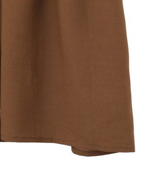 Green Parks アソート柄ドッキングプルオーバー Brown