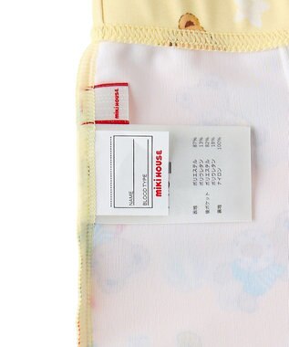 MIKI HOUSE HOT BISCUITS 【ミキハウス】【80-110cm】ミキハウスベア ５分丈水着 黄