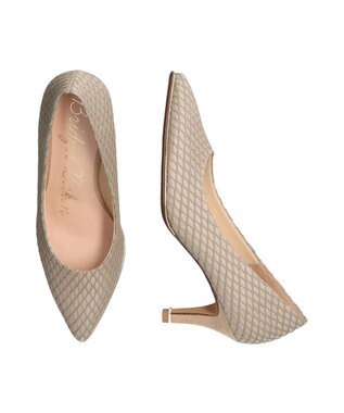 Bridget Birkin 【Bridget Birkin】メッシュ生地高寸パンプス オーク雑材