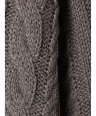 Green Parks ケーブルニットミニワンピース Gray